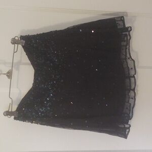 Victoria's Secret Black Beaded Skirt Sz 4